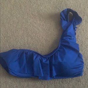 One shoulder flowy bikini top